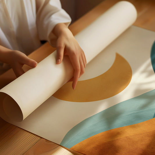 Golden Moon Rides Forest Waves