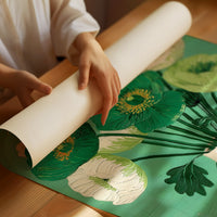 Emerald Poppies Dance In Sunlight