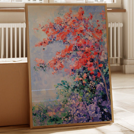 Blossoms Beneath a Vibrant Sky