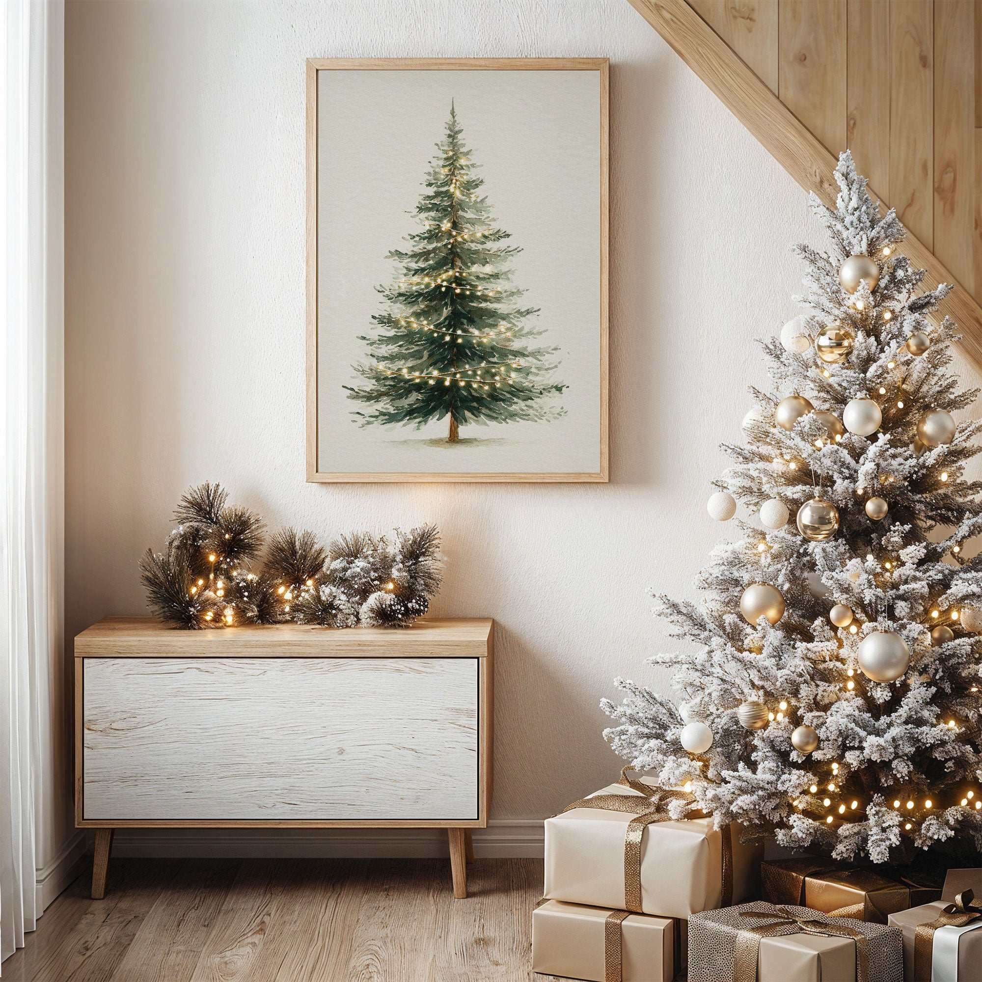 Evergreen Lights Dance Through Winter