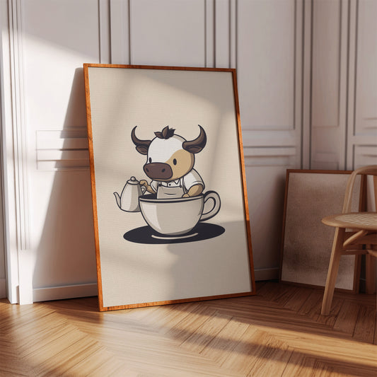 Teacup Barista Makes Morning Magic