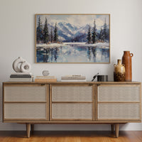 Alpine Lake Mirrors Winter's Grace