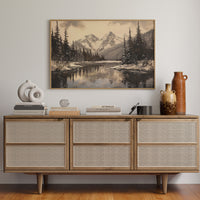 Winter's Mirror Shows Mountain Tales