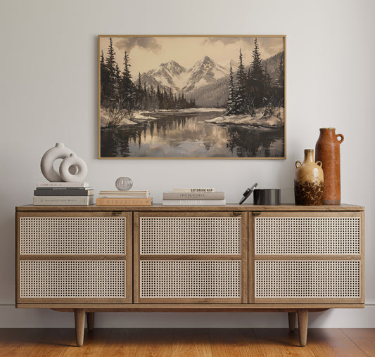 Winter's Mirror Shows Mountain Tales