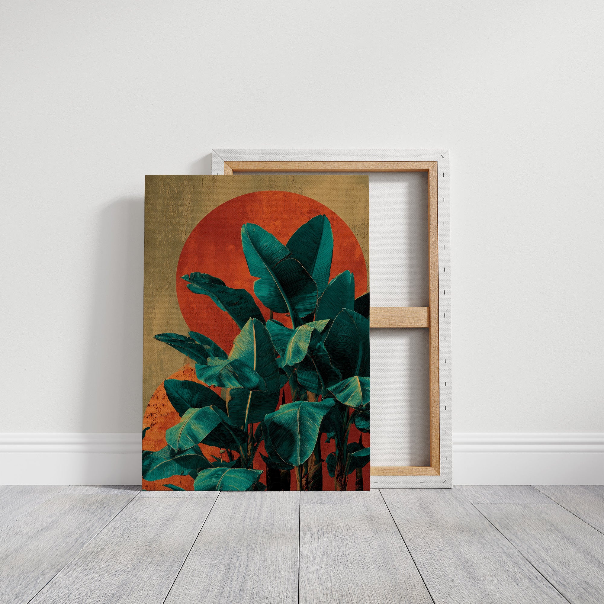 Banana Leaves at Sundown