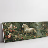 White Stallion In The Secret Garden