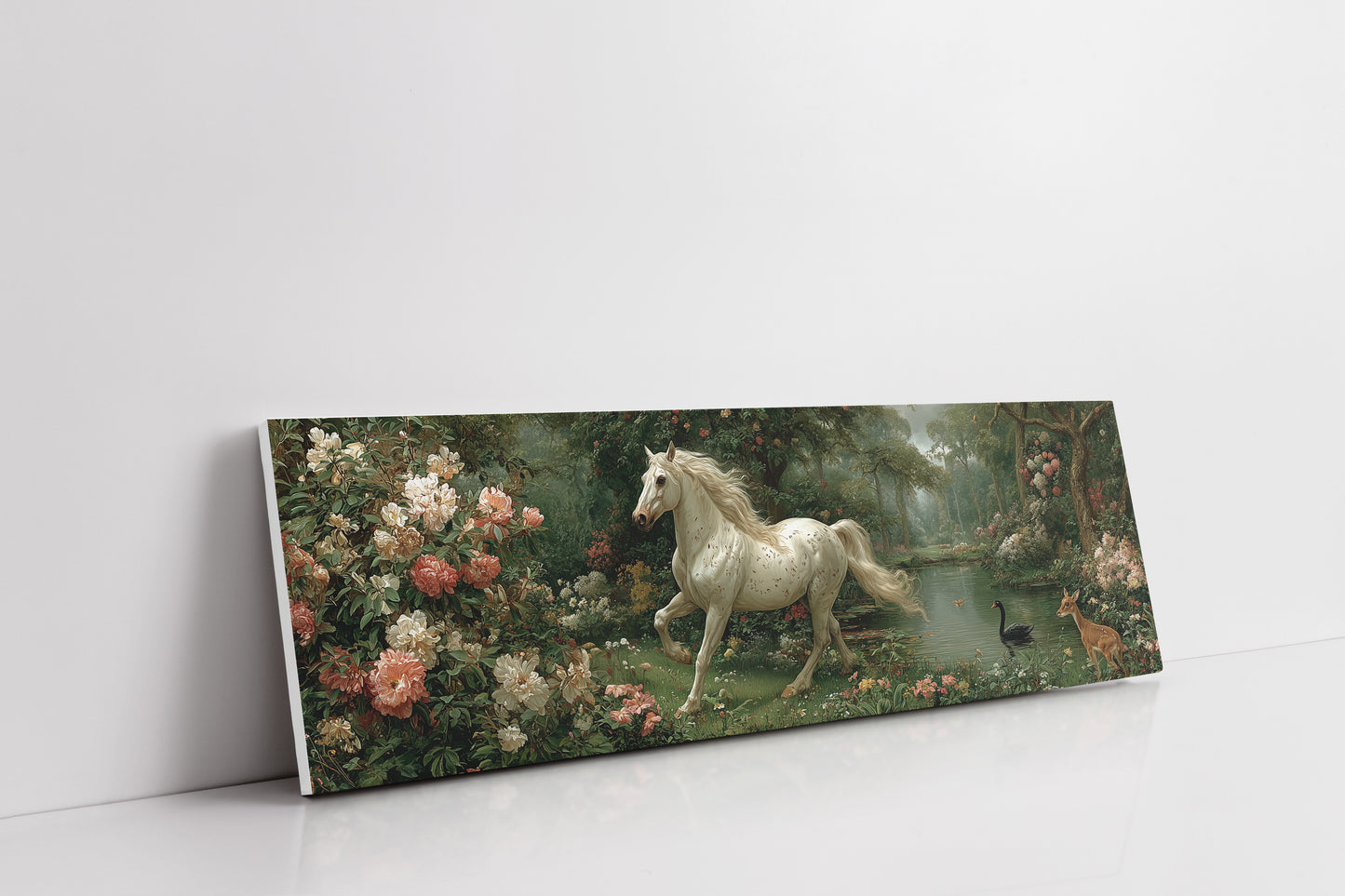 White Stallion In The Secret Garden