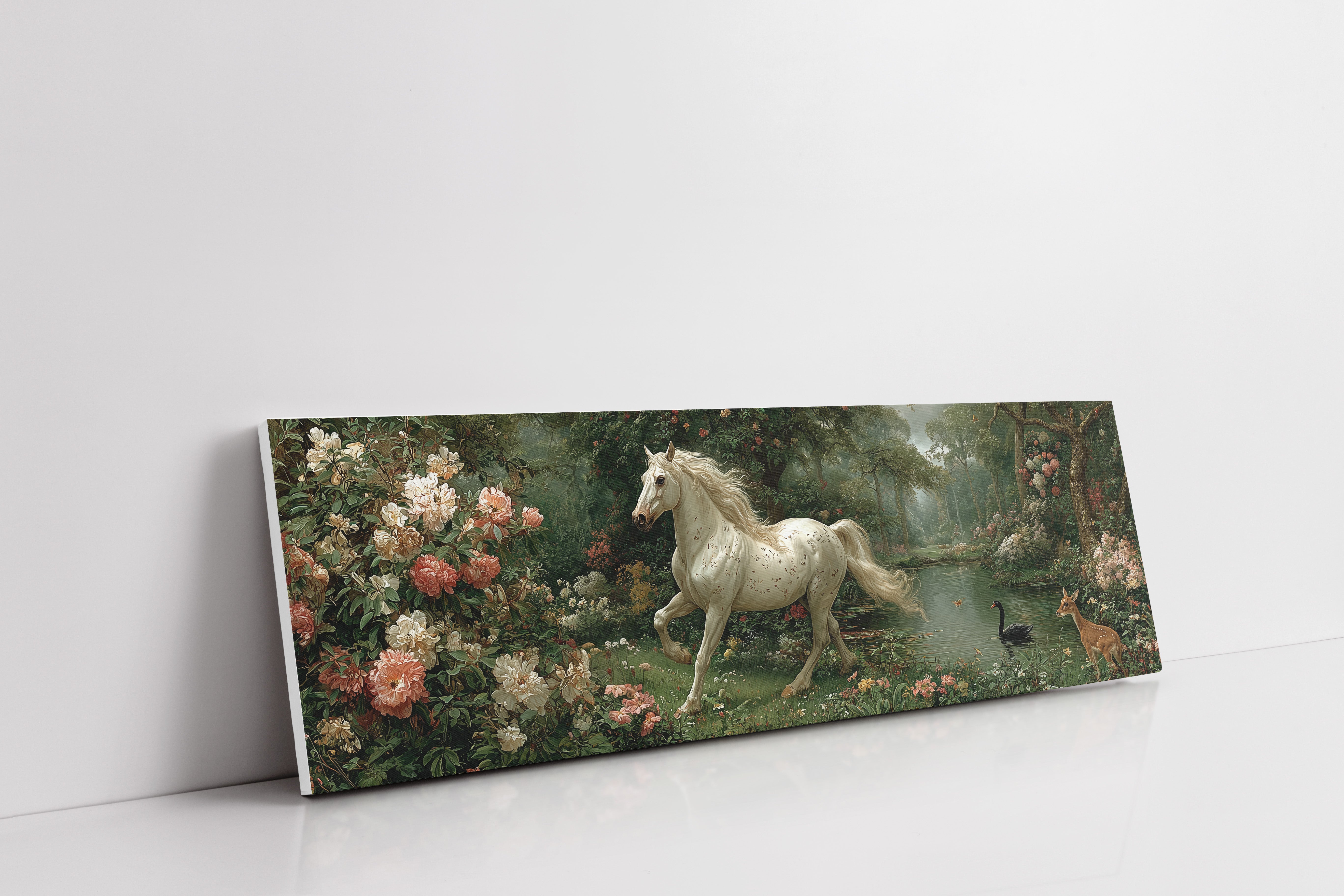 White Stallion In The Secret Garden