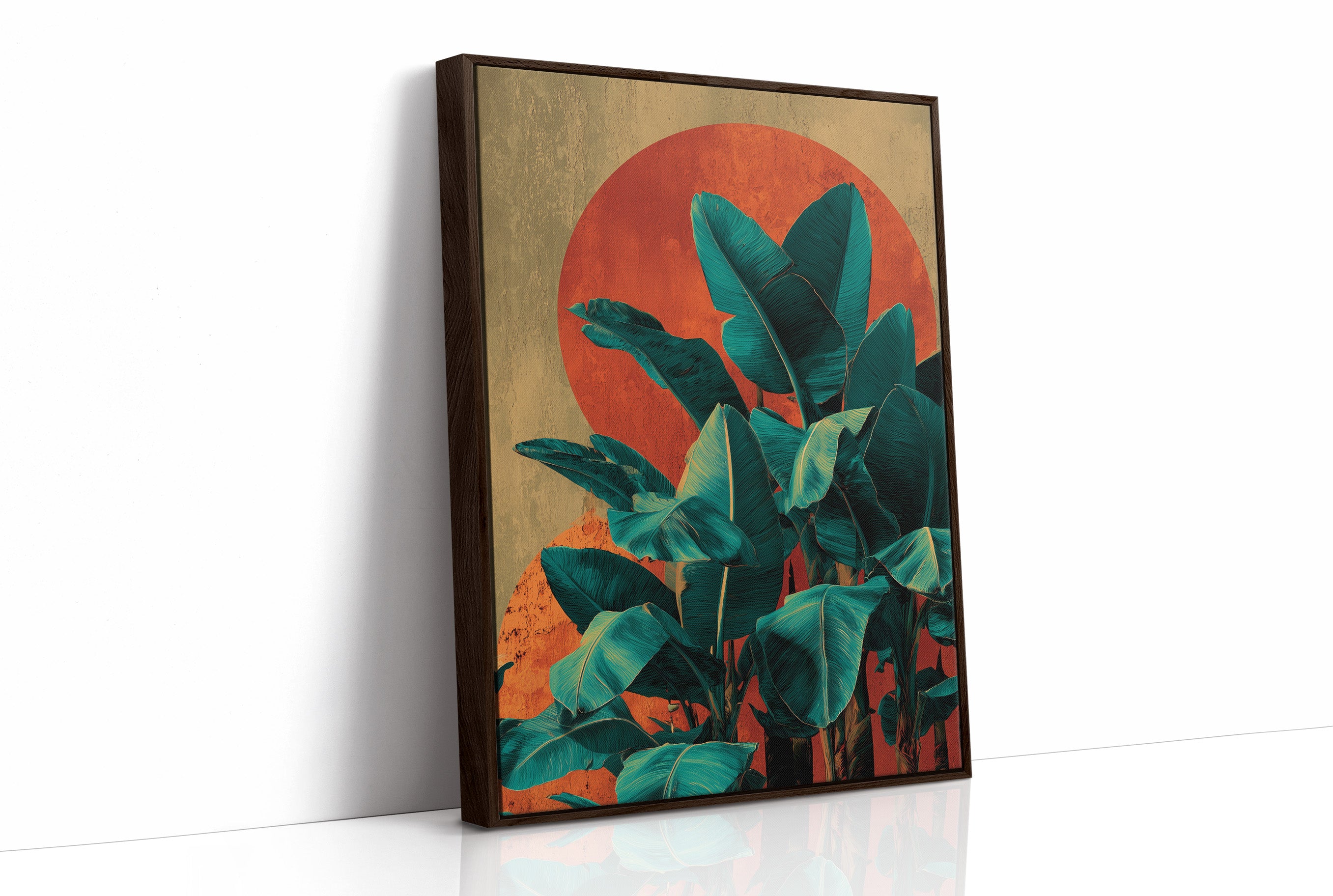 Banana Leaves at Sundown