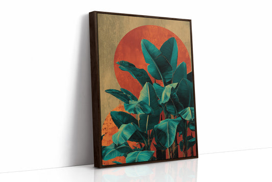 Banana Leaves at Sundown