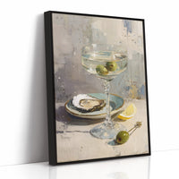 Crystalline Elegance: Martini with Oyster