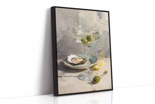 Crystalline Elegance: Martini with Oyster
