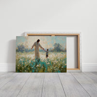Ethereal Guidance Through Wildflower Fields