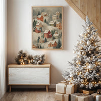 Snow Covered Village Dreams Of Home