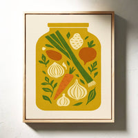 Autumn's Harvest In Mason Glass