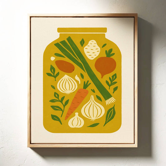 Autumn's Harvest In Mason Glass