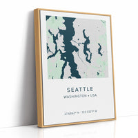 Seattle City Map Print