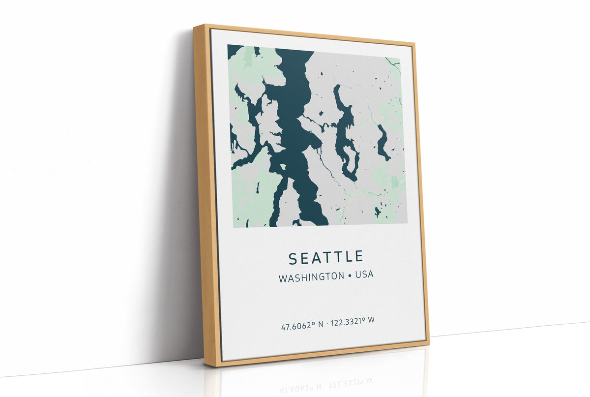 Seattle City Map Print