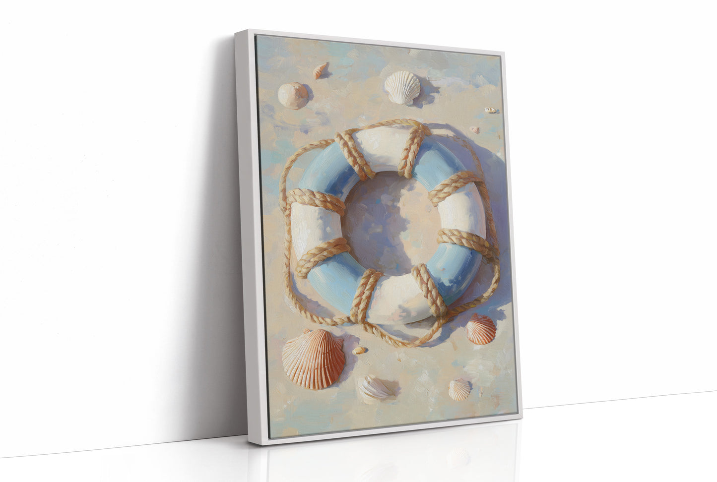 Coastal Memories In Wooden Frame