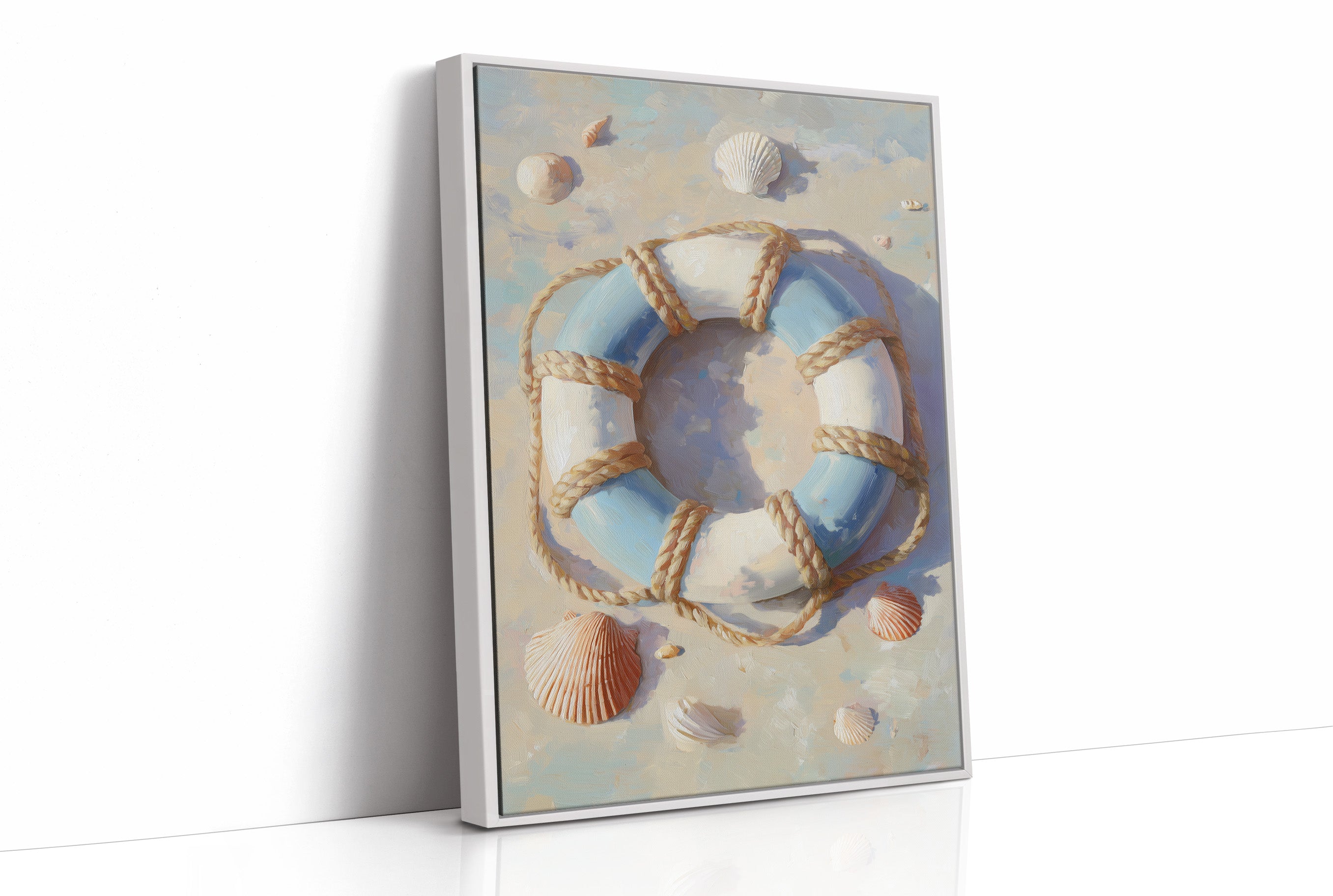 Coastal Memories In Wooden Frame