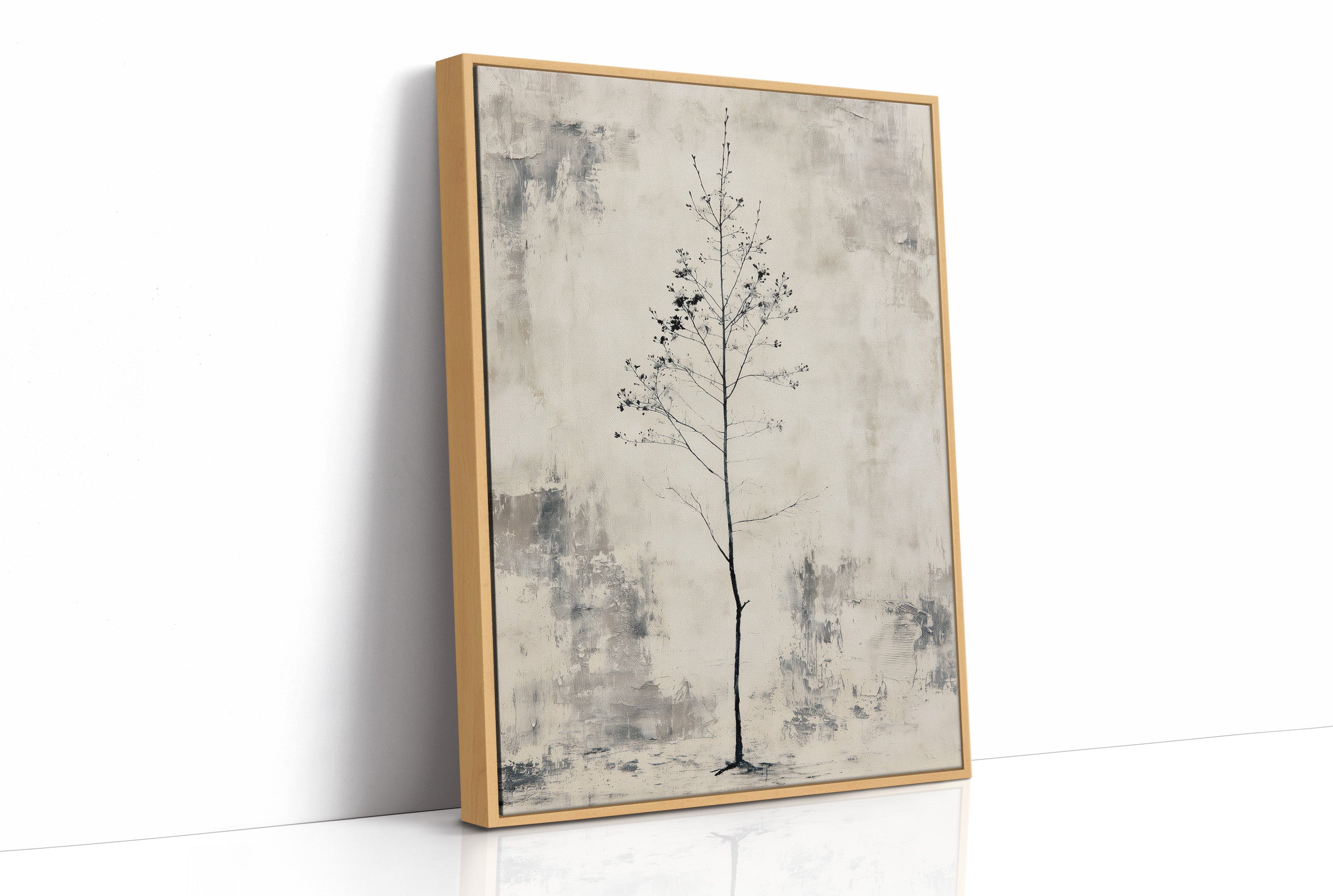 Solitary Sapling: A Minimalist Study in Stillness