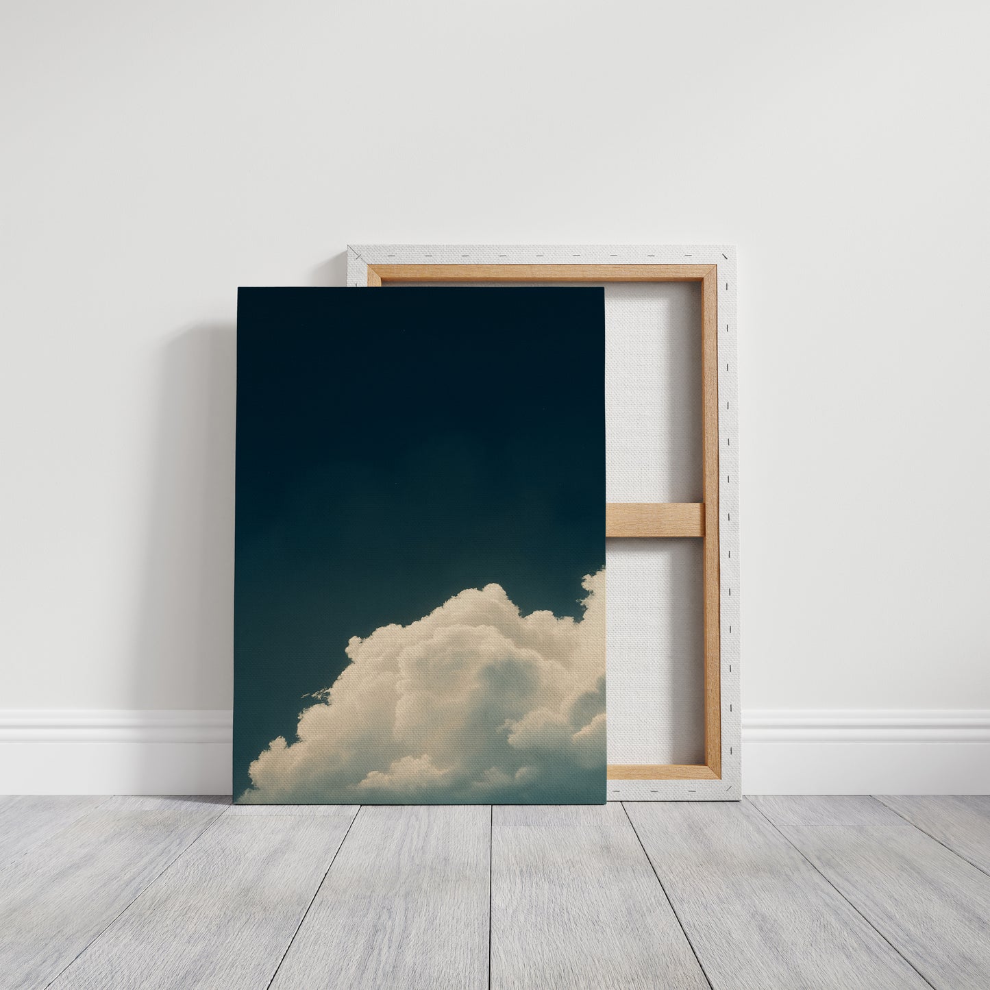 Rising Cloud Beneath Deep Sky