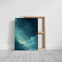 Celestial Drift Through Midnight Blue