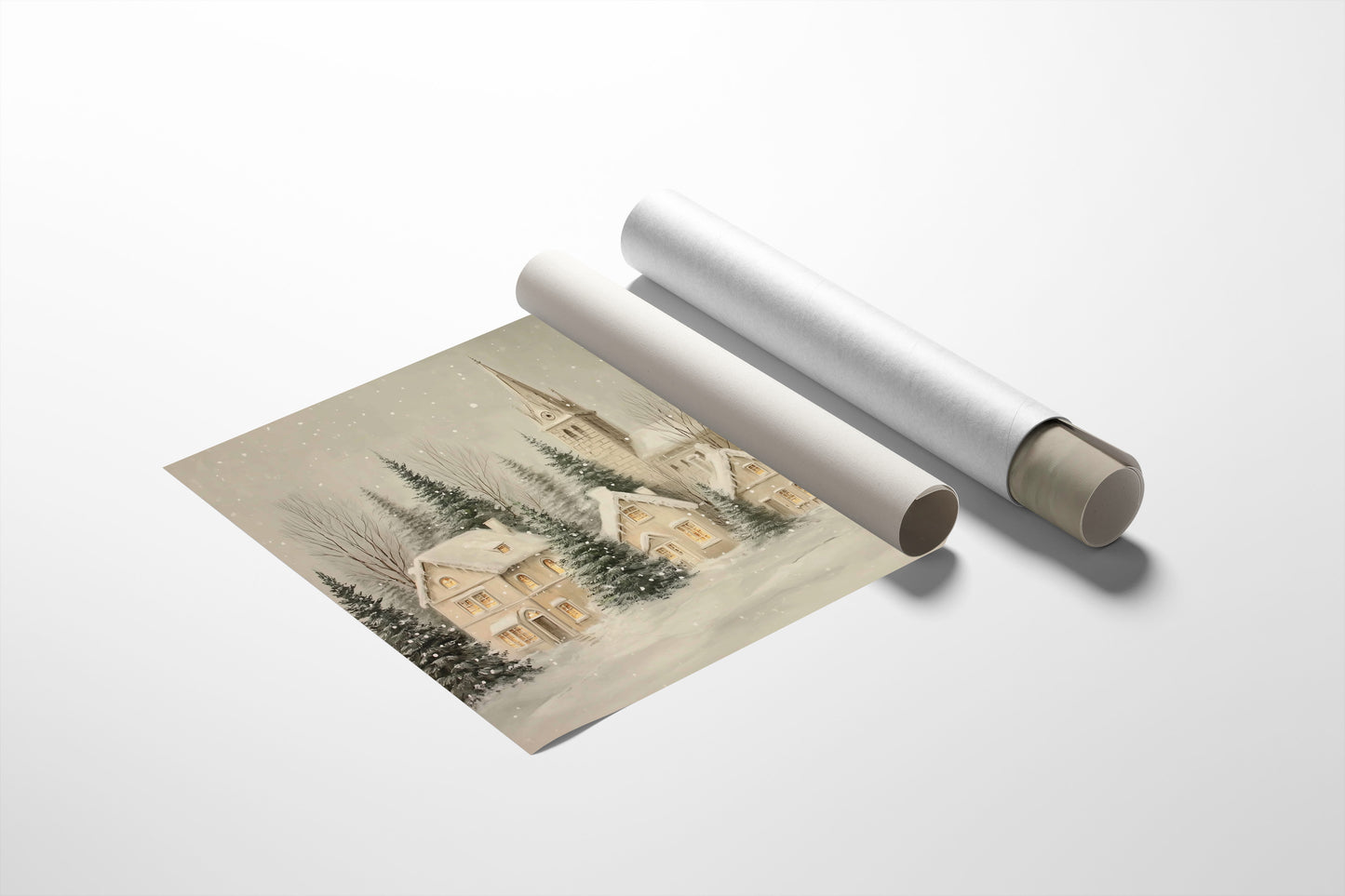 Snow Falls On Silent Chapel Street