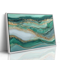 Emerald Tides in Gold