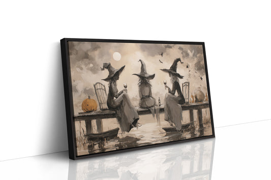 Moonlit Sisters Toast Autumn Spirits