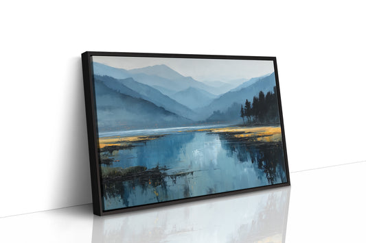 Mountain Lake Holds Evening's Secrets