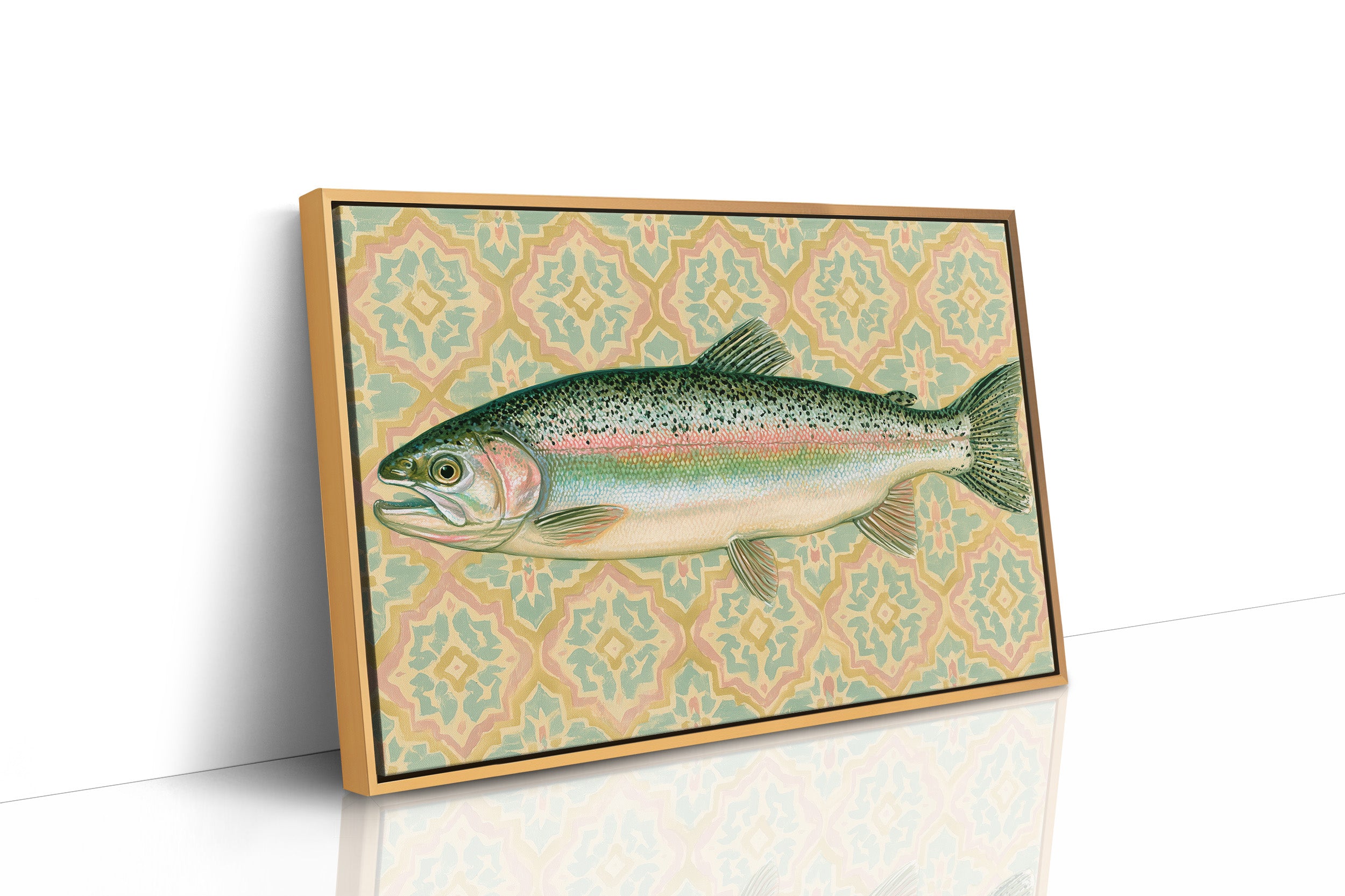Rainbow Trout, Tiled Backdrop