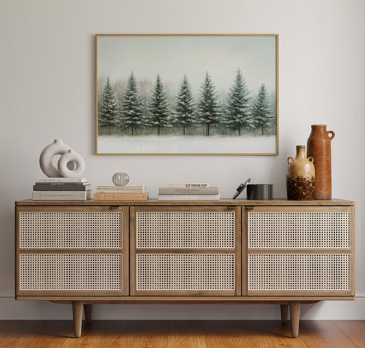 Evergreens Stand Their Winter Watch
