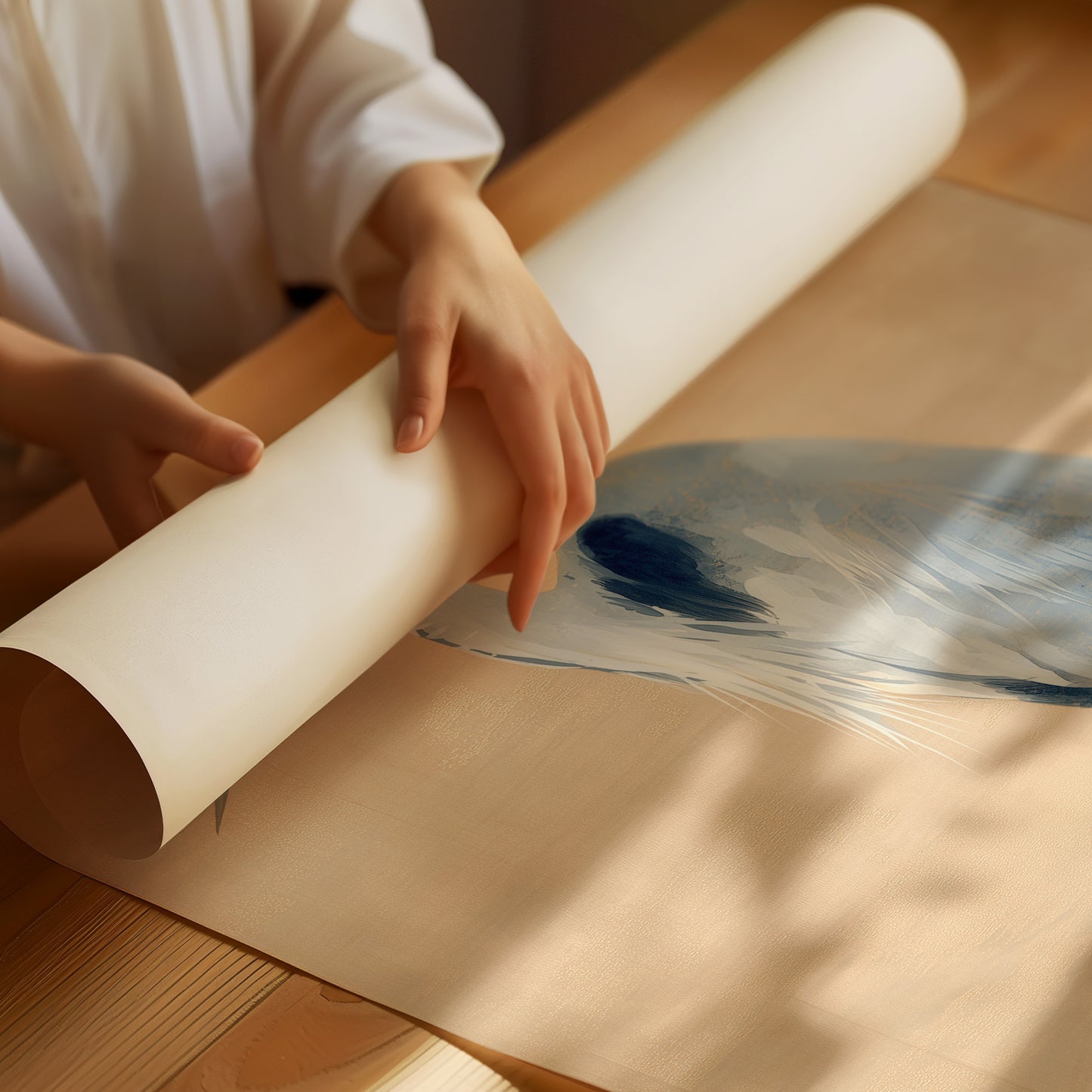 Blue Heron's Morning Meditation Scene