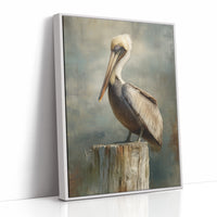 Coastal Watcher On Weathered Perch