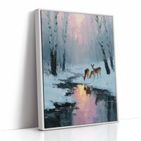 Deer at Rose Dawn