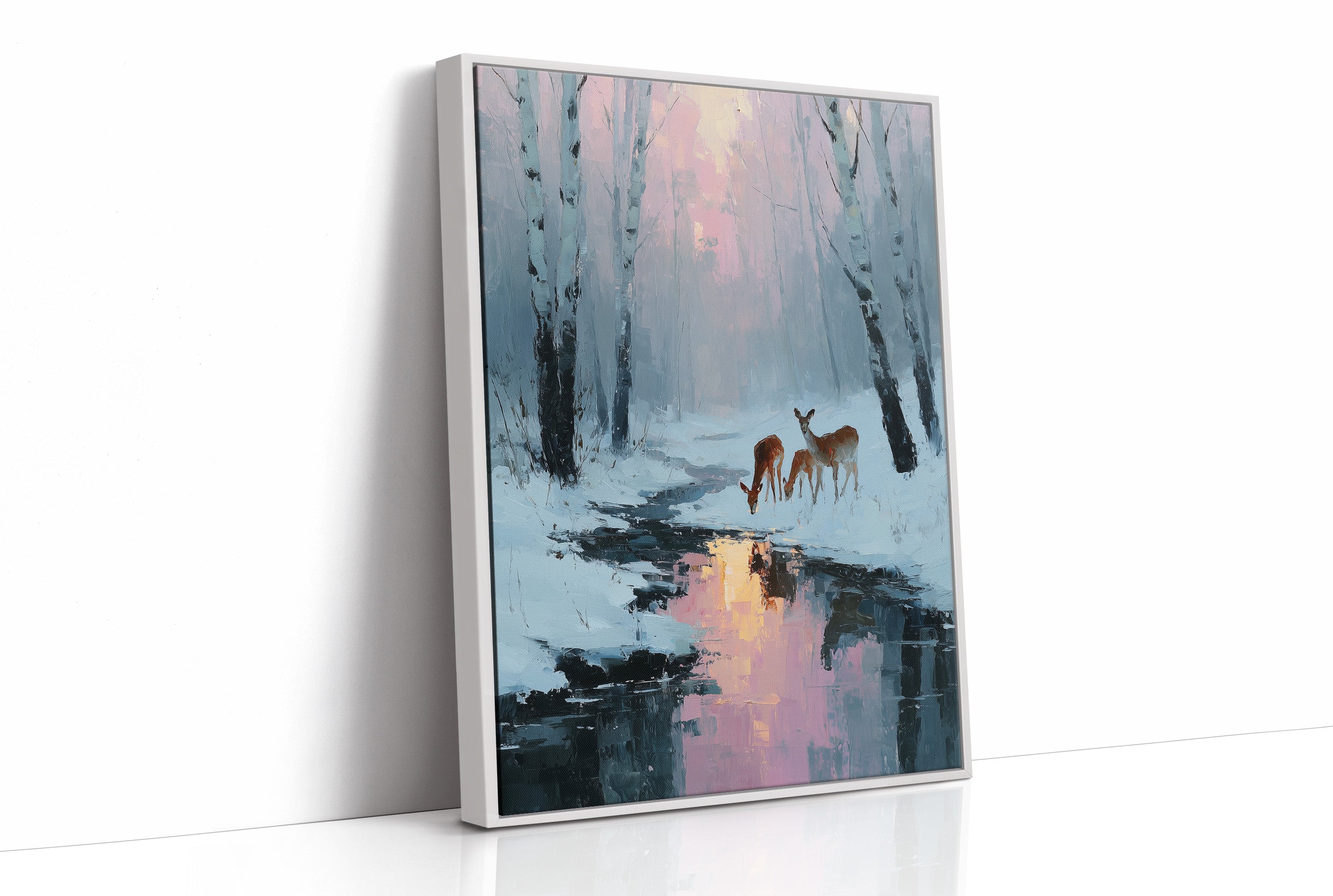 Deer at Rose Dawn