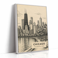 Chicago in Sepia Tones