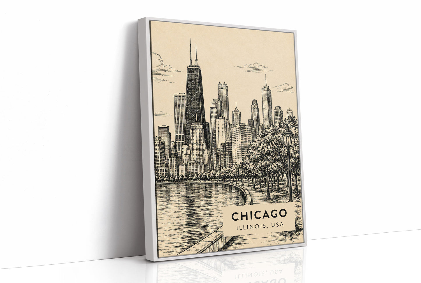 Chicago in Sepia Tones