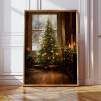 Glistening Pines and Warm Embrace