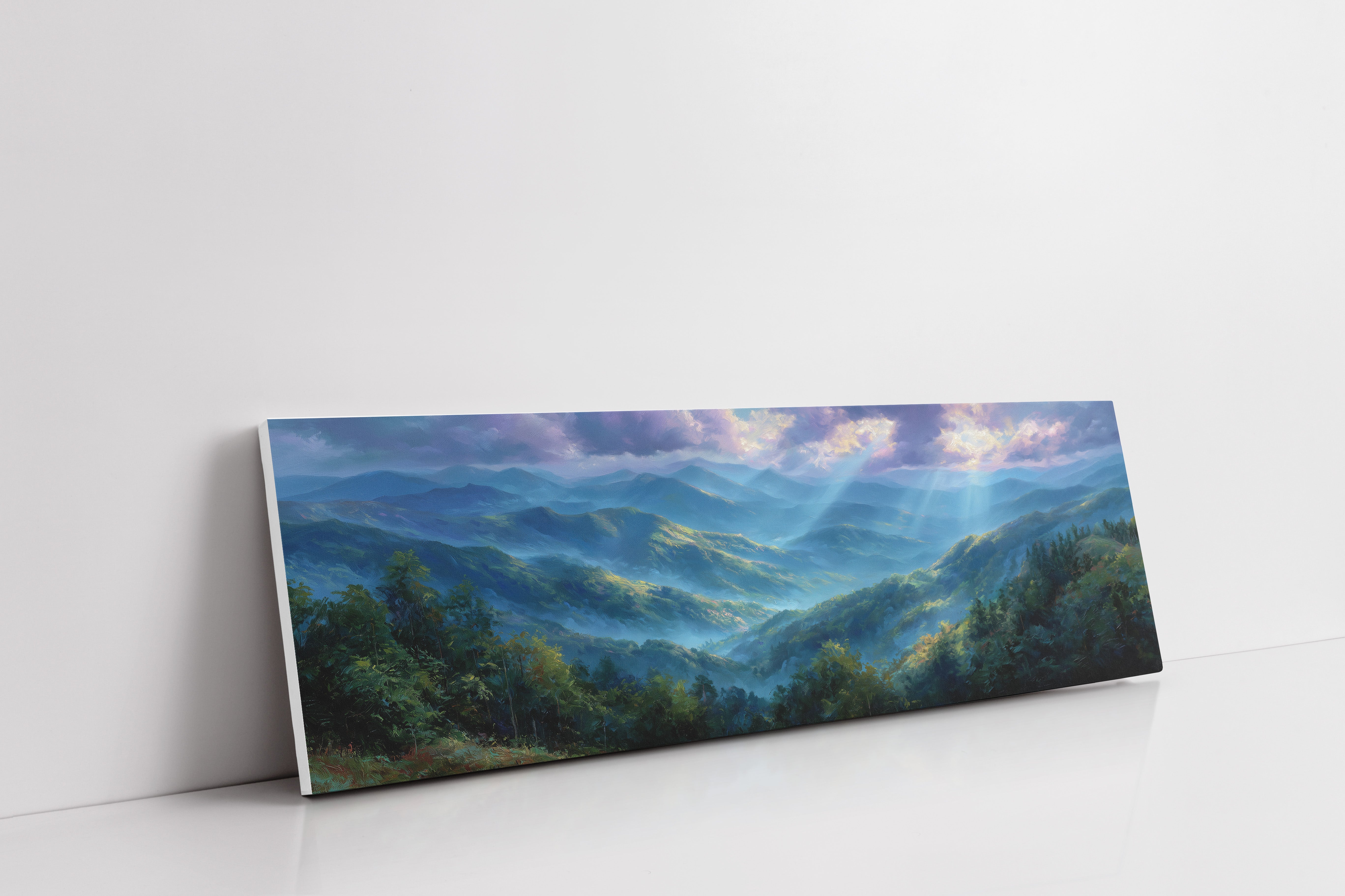 Blue Mountains Beneath Morning Light