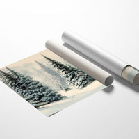 Snow Settles Among Northwoods Pineway