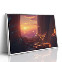 Sunset at Thirty Thousand