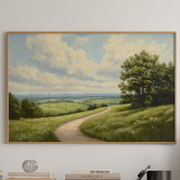 Summer Path Through Rolling Meadows