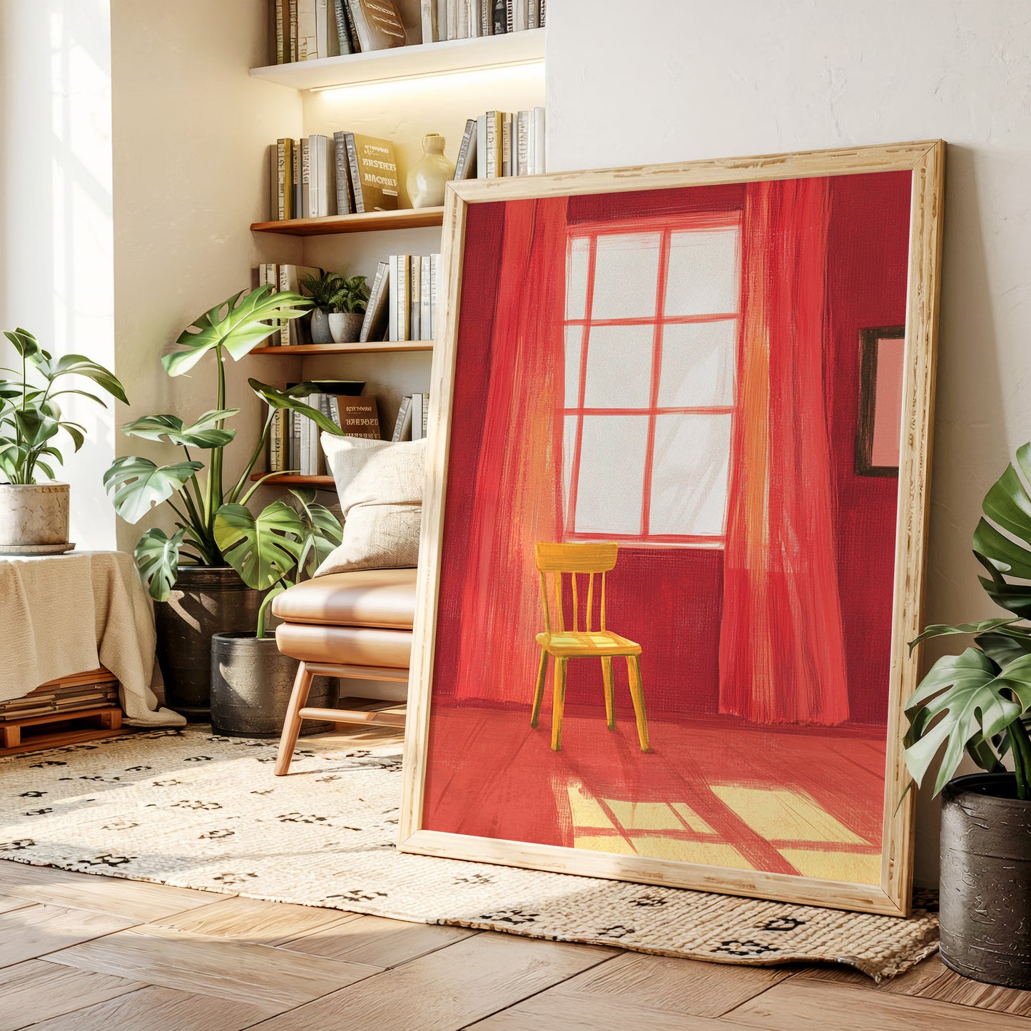 Yellow Chair Catches Morning Light