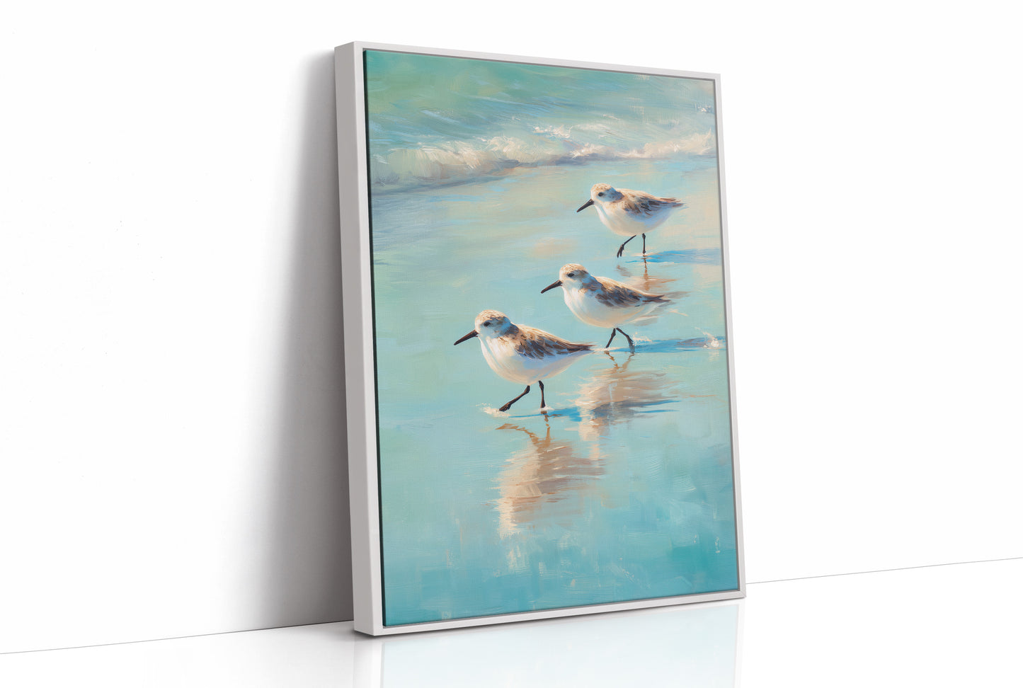 Shoreline Trio At Morning Tide