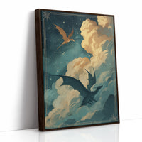 Celestial Dragons Dance Among Twilight Clouds