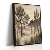 Coyote at Dawn Among the Joshua Trees