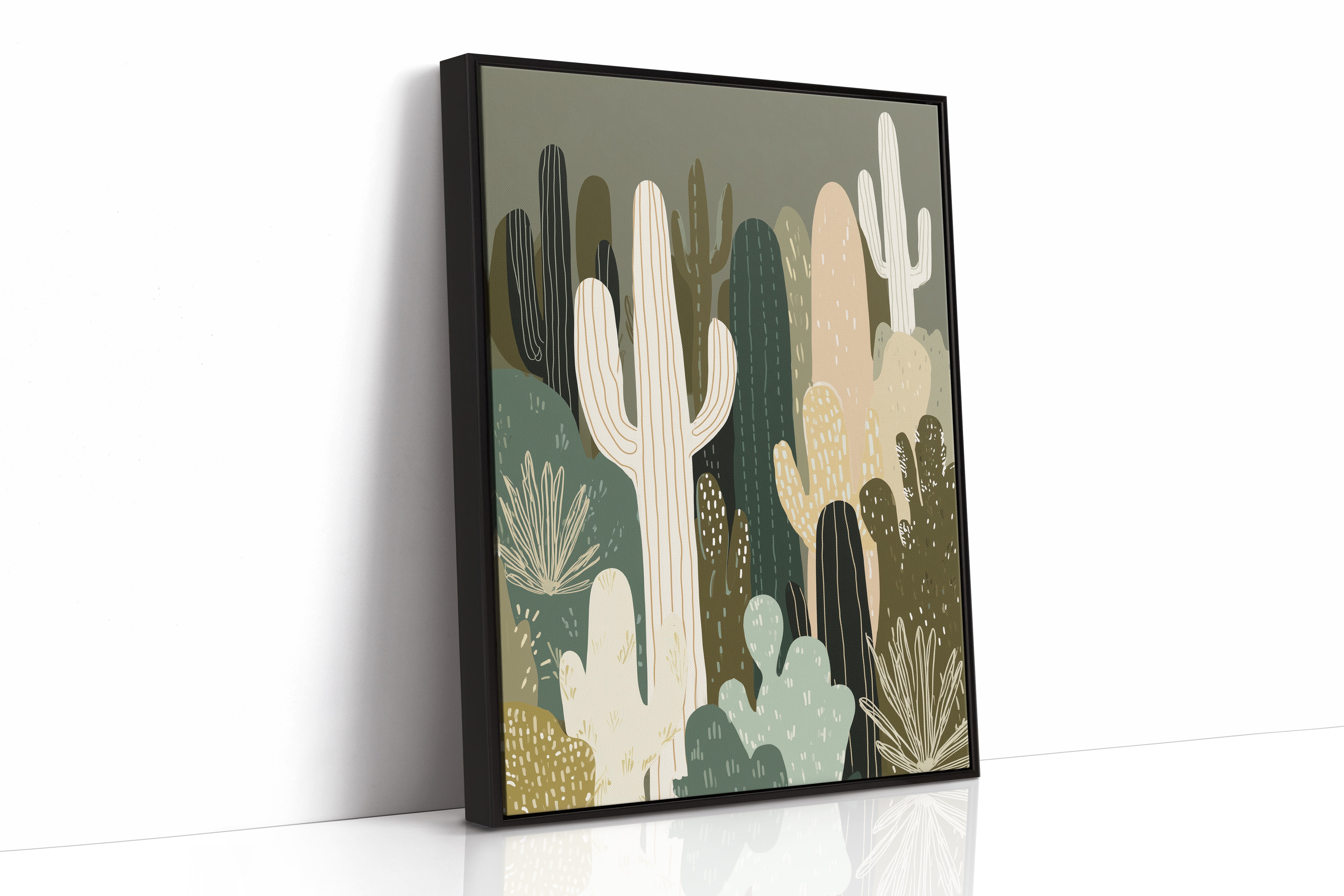 Desert Forms in Soft Sage