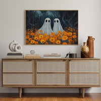 Spectral Friends Among Autumn Poppies